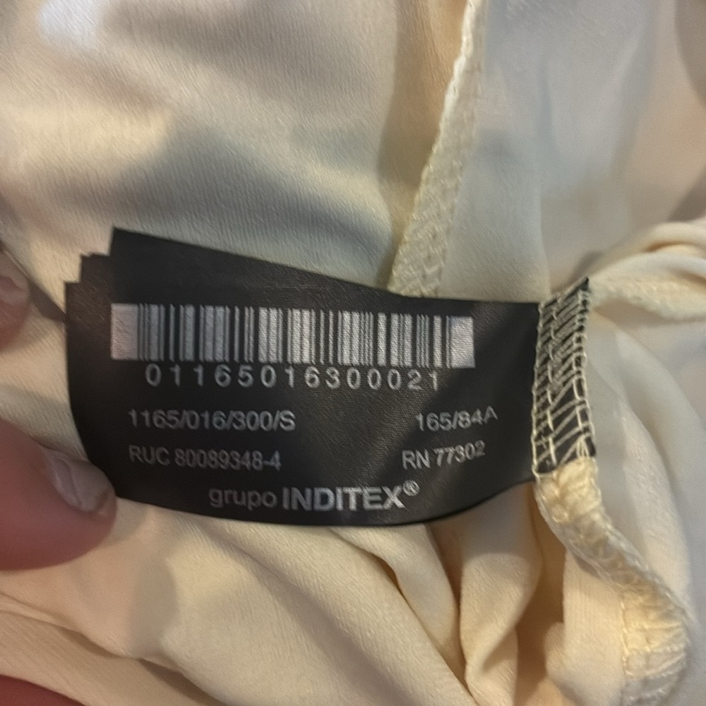 Zara NWT butter yellow midi dress 1165/016 Small - Picture 4 of 5